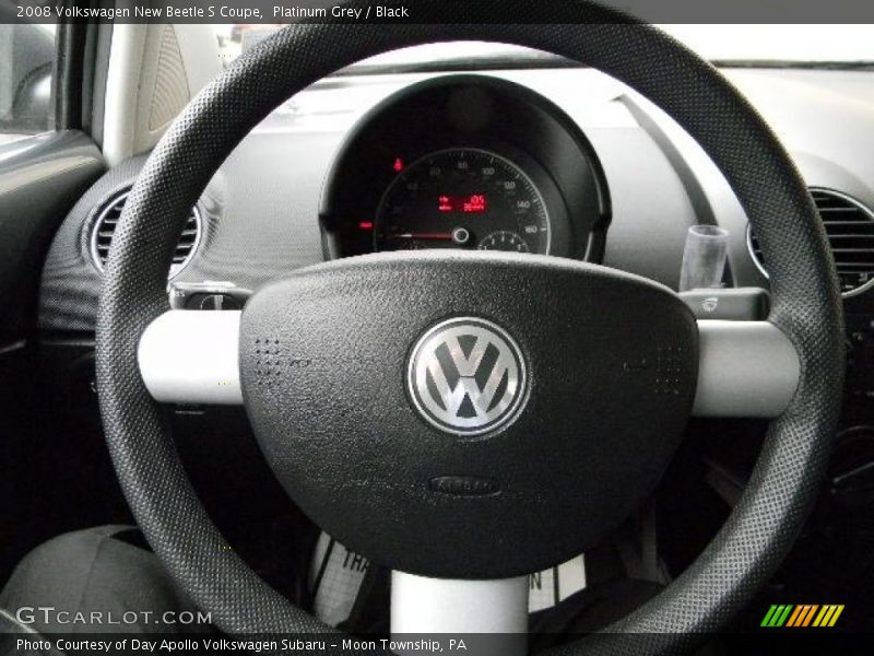 Platinum Grey / Black 2008 Volkswagen New Beetle S Coupe