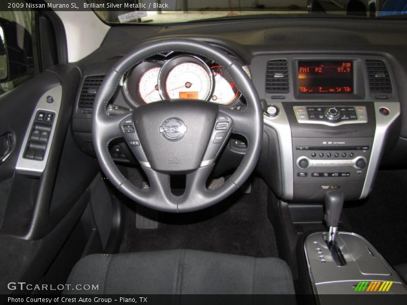 Brilliant Silver Metallic / Black 2009 Nissan Murano SL