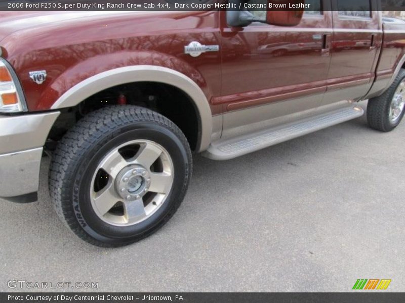 Dark Copper Metallic / Castano Brown Leather 2006 Ford F250 Super Duty King Ranch Crew Cab 4x4