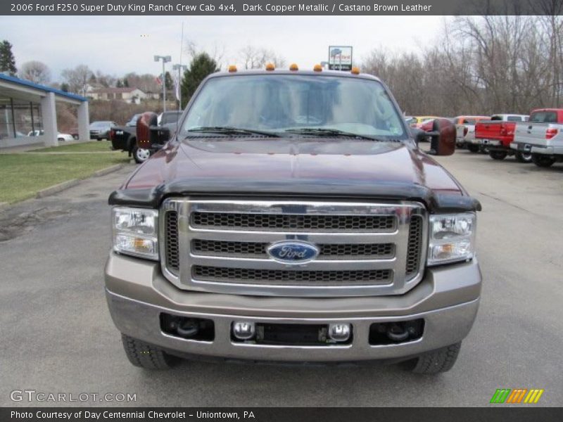 Dark Copper Metallic / Castano Brown Leather 2006 Ford F250 Super Duty King Ranch Crew Cab 4x4