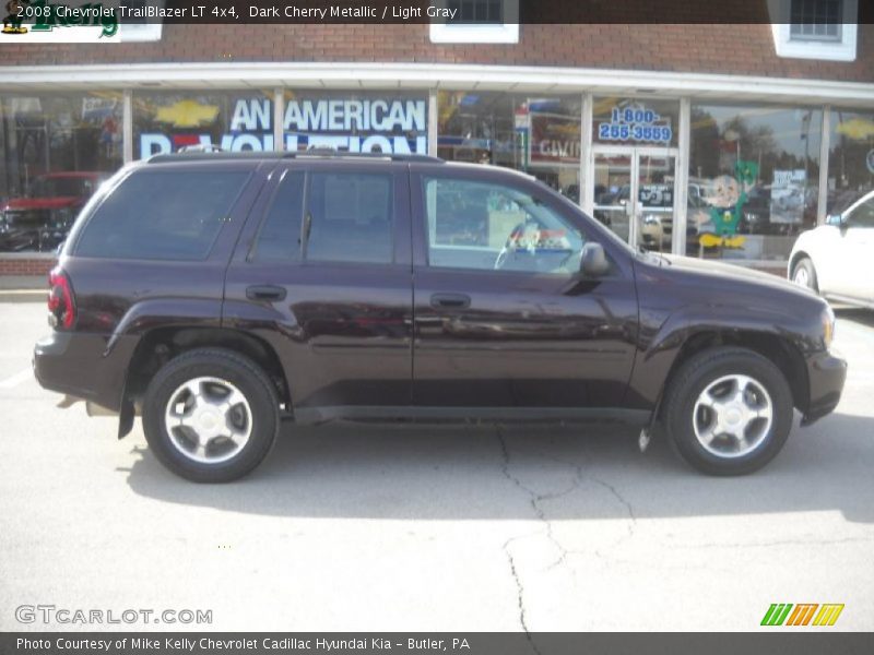 Dark Cherry Metallic / Light Gray 2008 Chevrolet TrailBlazer LT 4x4