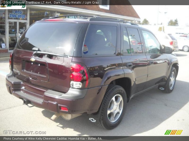 Dark Cherry Metallic / Light Gray 2008 Chevrolet TrailBlazer LT 4x4