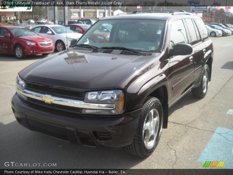 Dark Cherry Metallic / Light Gray 2008 Chevrolet TrailBlazer LT 4x4