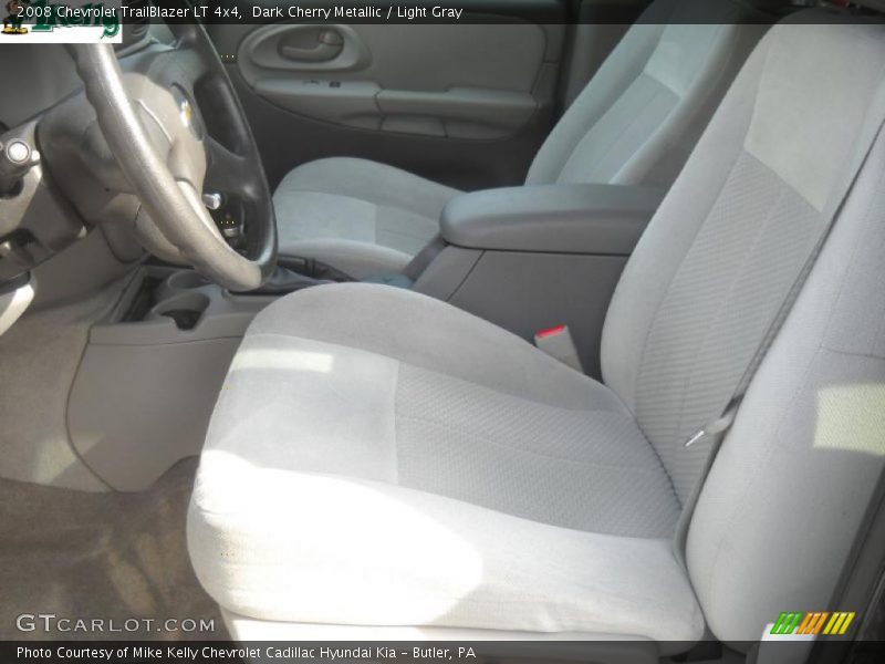 Dark Cherry Metallic / Light Gray 2008 Chevrolet TrailBlazer LT 4x4