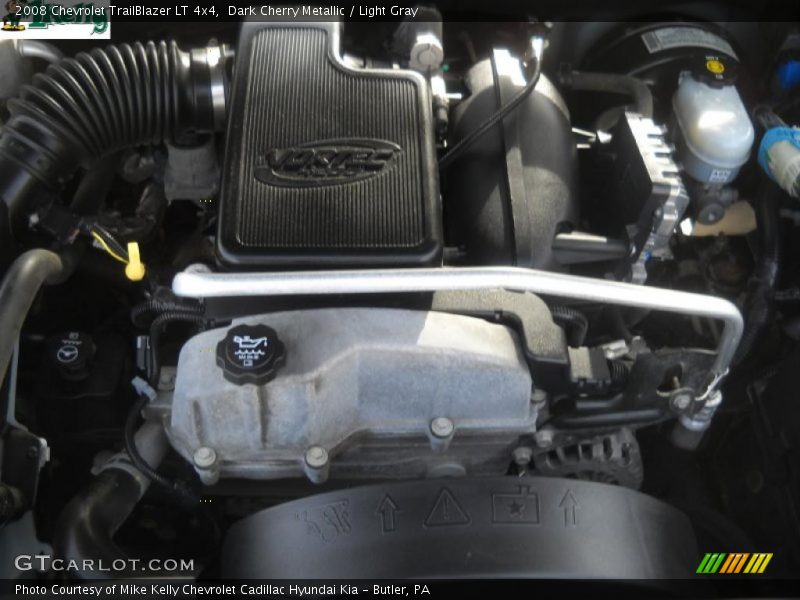 Dark Cherry Metallic / Light Gray 2008 Chevrolet TrailBlazer LT 4x4