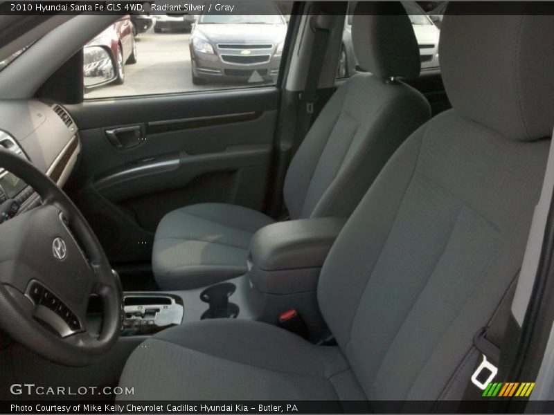 Radiant Silver / Gray 2010 Hyundai Santa Fe GLS 4WD