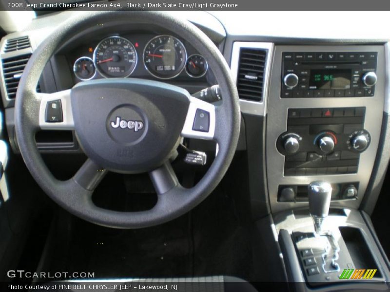Black / Dark Slate Gray/Light Graystone 2008 Jeep Grand Cherokee Laredo 4x4