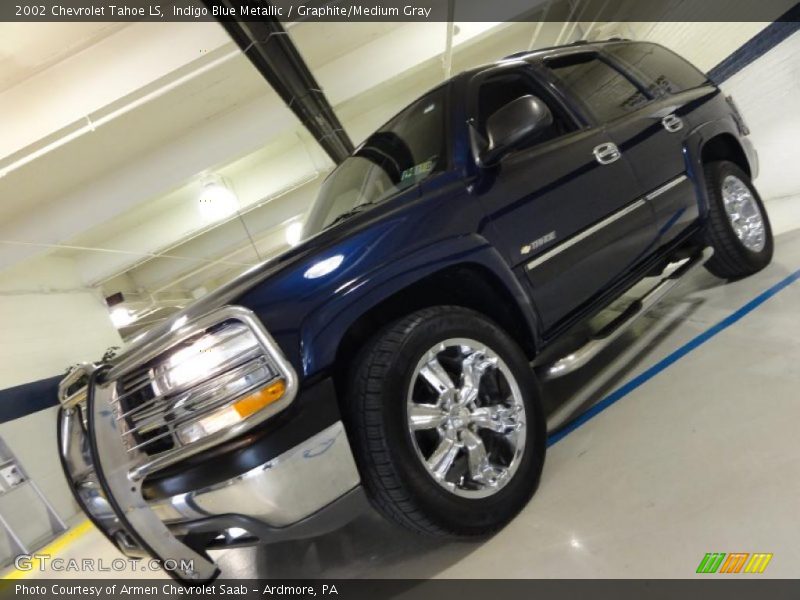 Indigo Blue Metallic / Graphite/Medium Gray 2002 Chevrolet Tahoe LS