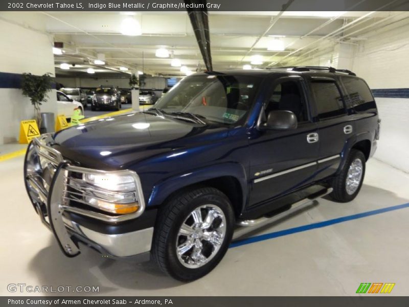 Indigo Blue Metallic / Graphite/Medium Gray 2002 Chevrolet Tahoe LS