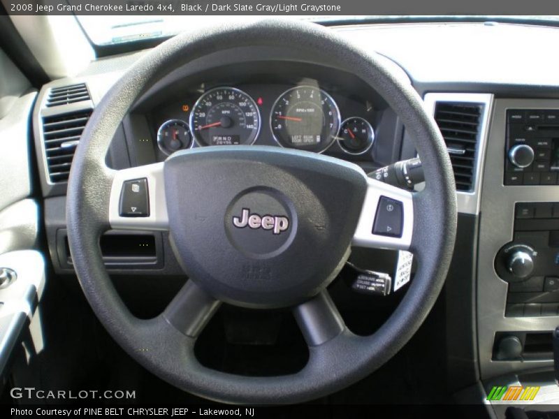 Black / Dark Slate Gray/Light Graystone 2008 Jeep Grand Cherokee Laredo 4x4