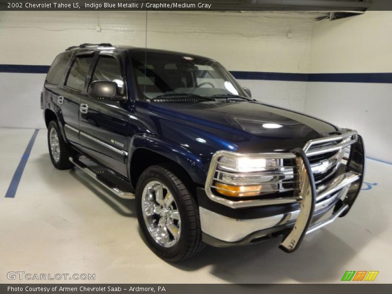 Indigo Blue Metallic / Graphite/Medium Gray 2002 Chevrolet Tahoe LS