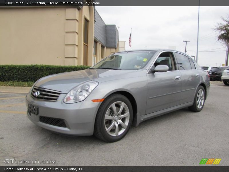 Liquid Platinum Metallic / Stone 2006 Infiniti G 35 Sedan
