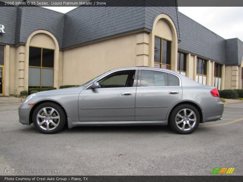 Liquid Platinum Metallic / Stone 2006 Infiniti G 35 Sedan