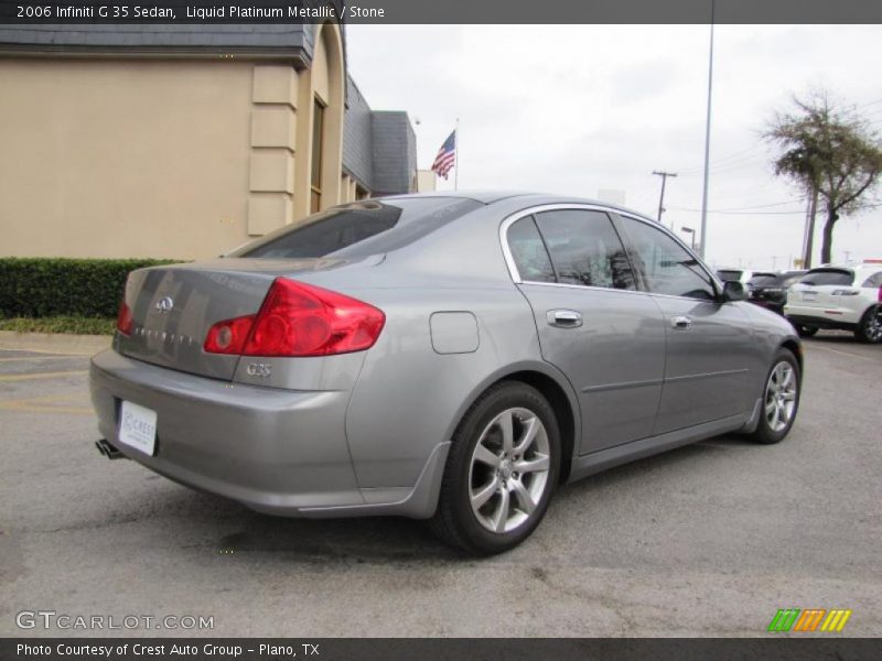 Liquid Platinum Metallic / Stone 2006 Infiniti G 35 Sedan