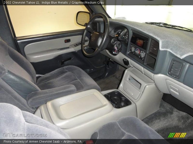 Indigo Blue Metallic / Graphite/Medium Gray 2002 Chevrolet Tahoe LS
