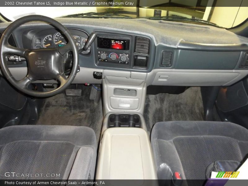 Indigo Blue Metallic / Graphite/Medium Gray 2002 Chevrolet Tahoe LS
