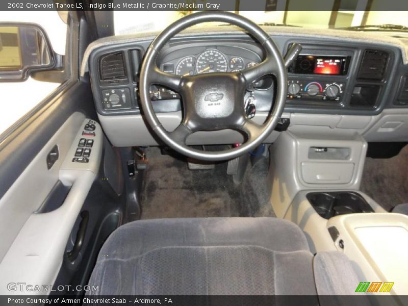 Indigo Blue Metallic / Graphite/Medium Gray 2002 Chevrolet Tahoe LS