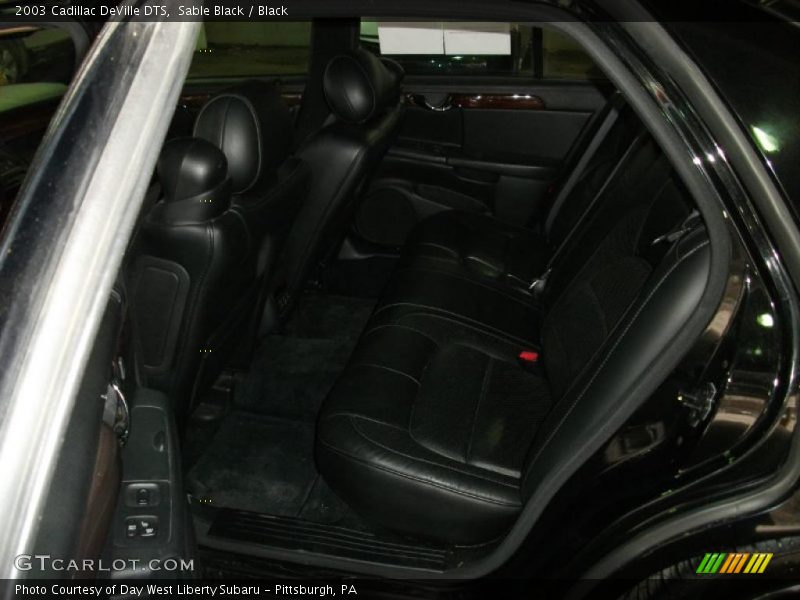 Sable Black / Black 2003 Cadillac DeVille DTS