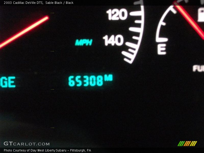 Sable Black / Black 2003 Cadillac DeVille DTS