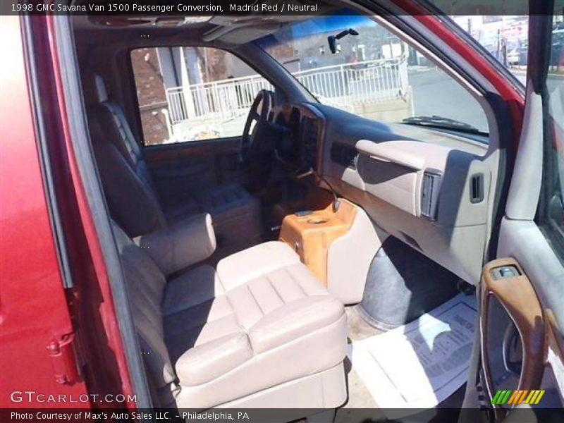 Madrid Red / Neutral 1998 GMC Savana Van 1500 Passenger Conversion