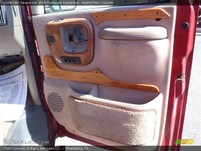 Madrid Red / Neutral 1998 GMC Savana Van 1500 Passenger Conversion