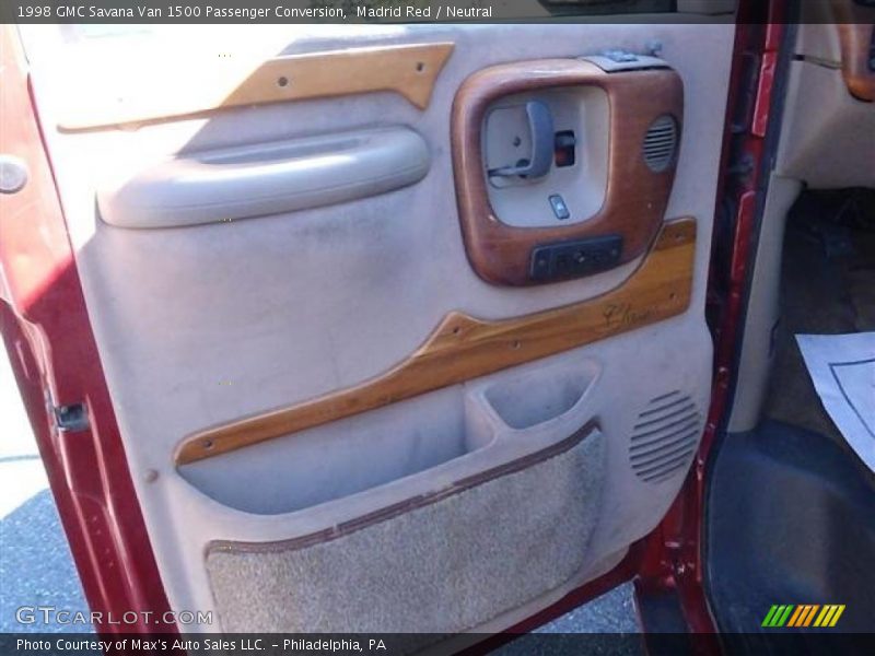 Madrid Red / Neutral 1998 GMC Savana Van 1500 Passenger Conversion
