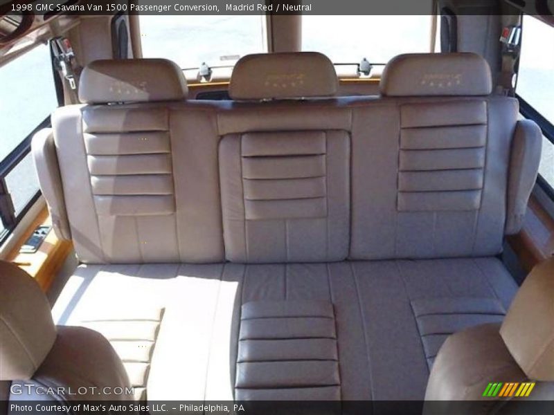 Madrid Red / Neutral 1998 GMC Savana Van 1500 Passenger Conversion