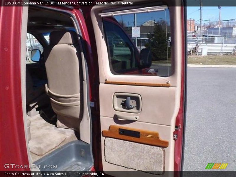 Madrid Red / Neutral 1998 GMC Savana Van 1500 Passenger Conversion