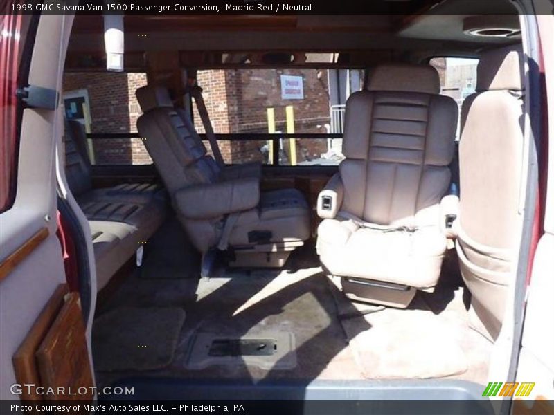 Madrid Red / Neutral 1998 GMC Savana Van 1500 Passenger Conversion