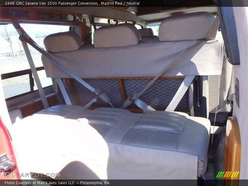 Madrid Red / Neutral 1998 GMC Savana Van 1500 Passenger Conversion