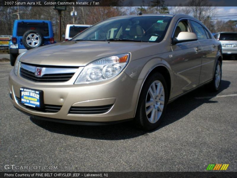 Golden Cashmere Metallic / Tan 2007 Saturn Aura XE