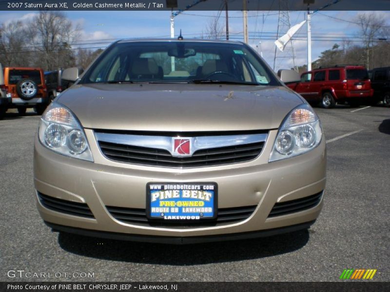 Golden Cashmere Metallic / Tan 2007 Saturn Aura XE