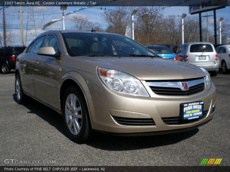 Golden Cashmere Metallic / Tan 2007 Saturn Aura XE