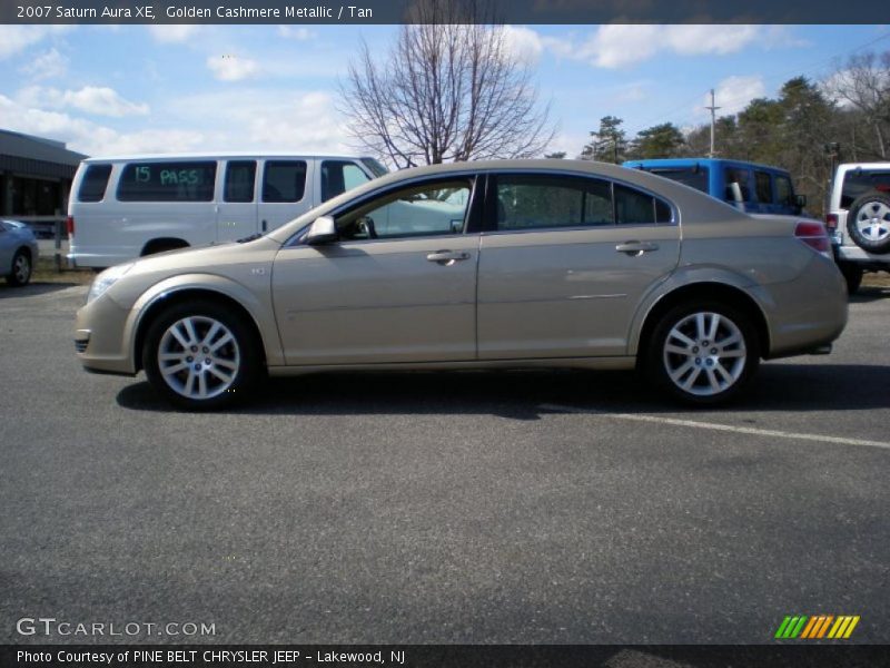 Golden Cashmere Metallic / Tan 2007 Saturn Aura XE