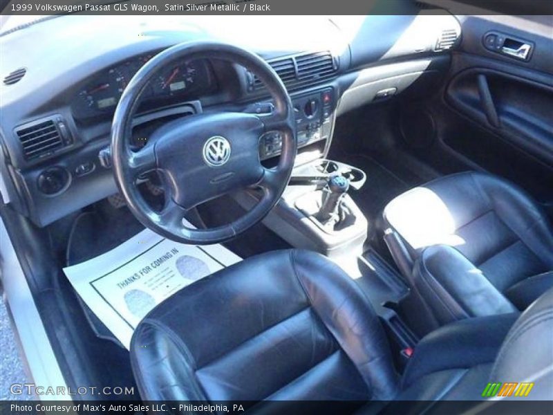 Satin Silver Metallic / Black 1999 Volkswagen Passat GLS Wagon