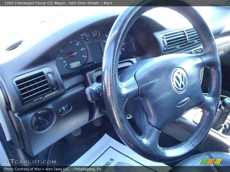 Satin Silver Metallic / Black 1999 Volkswagen Passat GLS Wagon