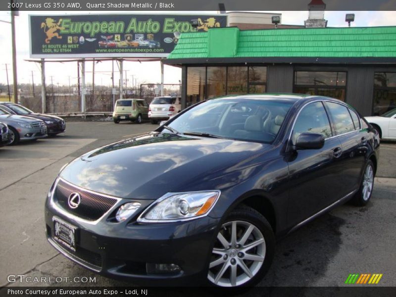 Quartz Shadow Metallic / Black 2007 Lexus GS 350 AWD