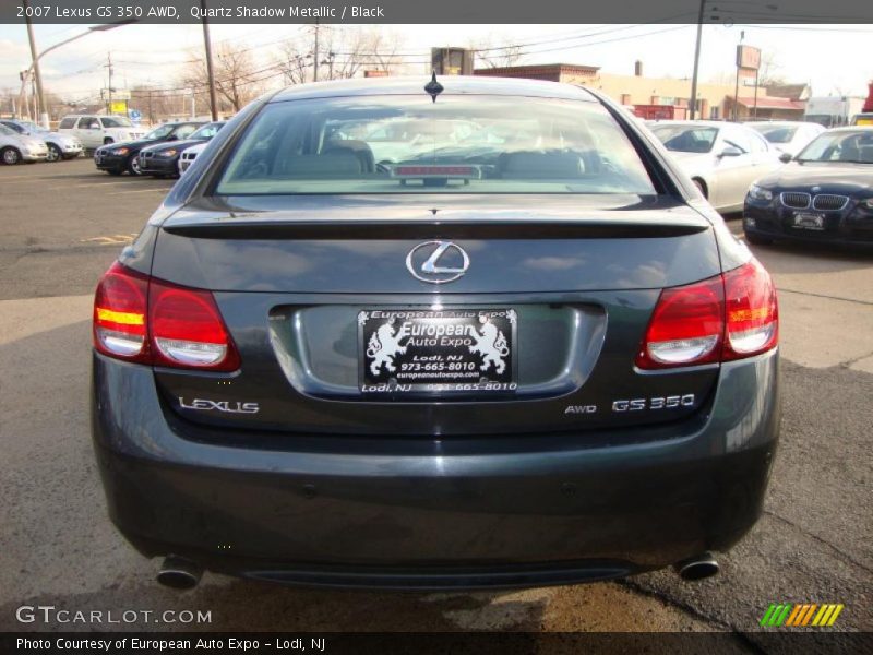 Quartz Shadow Metallic / Black 2007 Lexus GS 350 AWD
