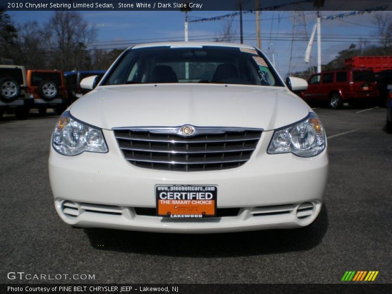 Stone White / Dark Slate Gray 2010 Chrysler Sebring Limited Sedan