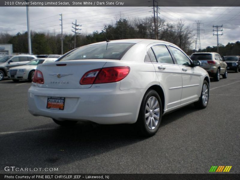 Stone White / Dark Slate Gray 2010 Chrysler Sebring Limited Sedan