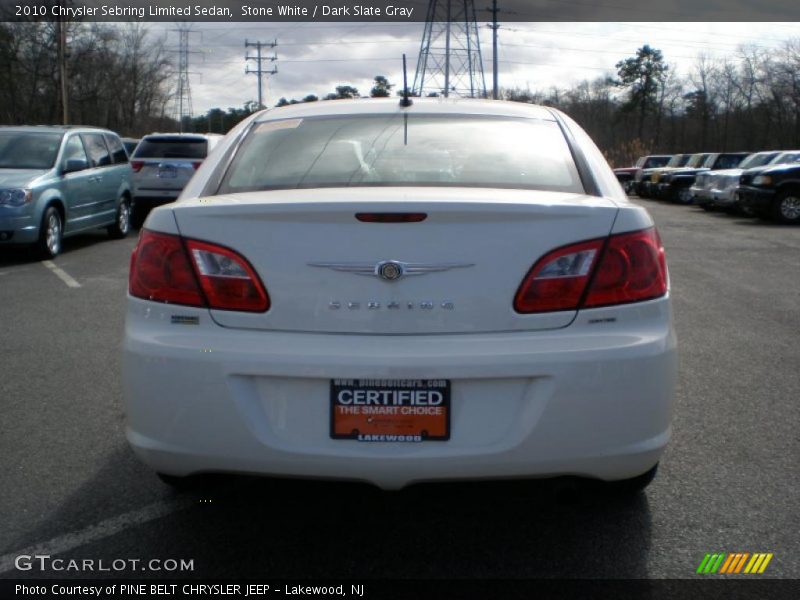 Stone White / Dark Slate Gray 2010 Chrysler Sebring Limited Sedan