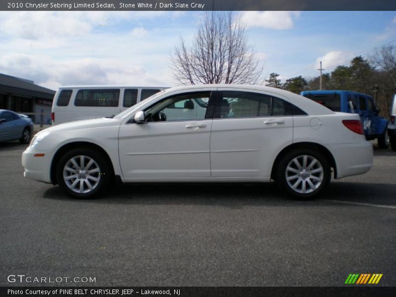 Stone White / Dark Slate Gray 2010 Chrysler Sebring Limited Sedan
