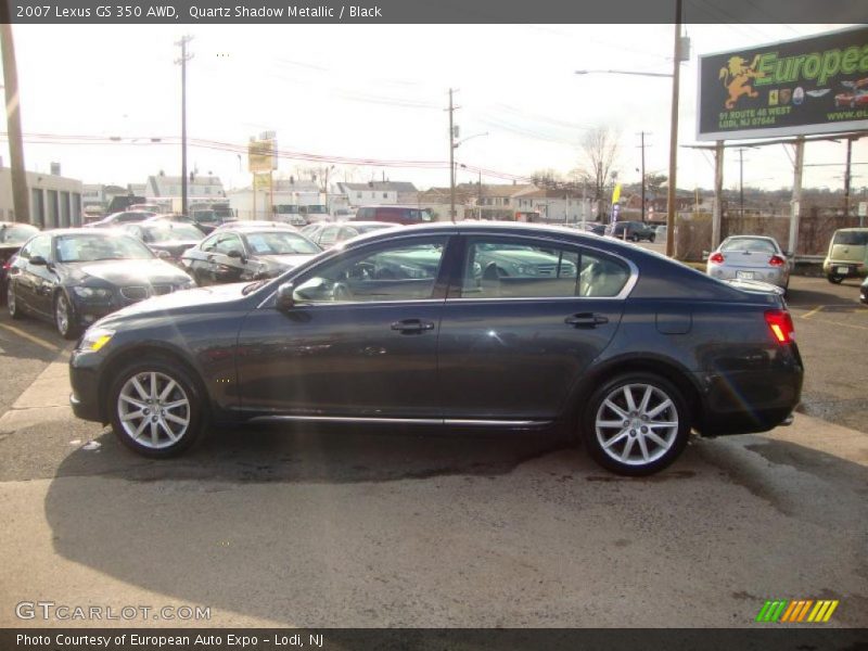 Quartz Shadow Metallic / Black 2007 Lexus GS 350 AWD