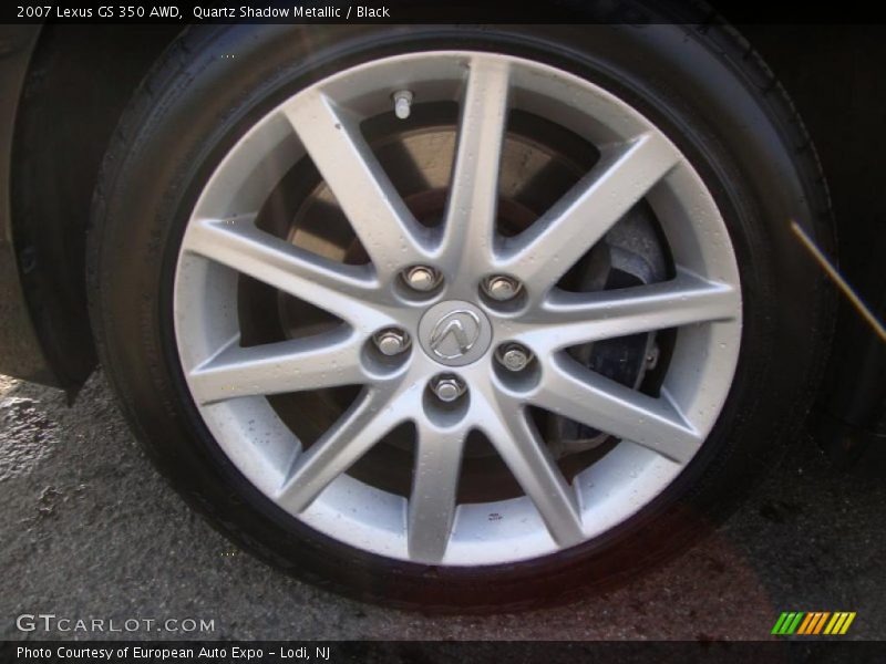 Quartz Shadow Metallic / Black 2007 Lexus GS 350 AWD