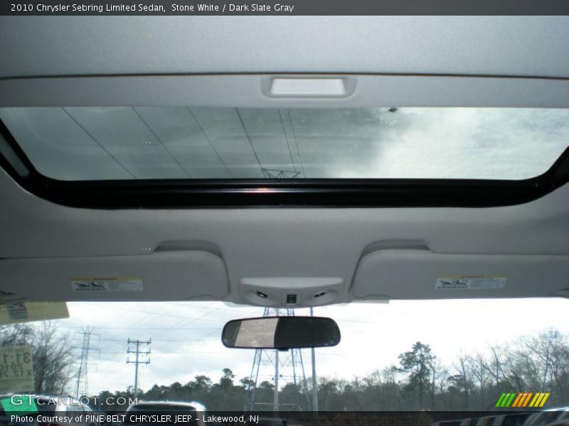 Stone White / Dark Slate Gray 2010 Chrysler Sebring Limited Sedan