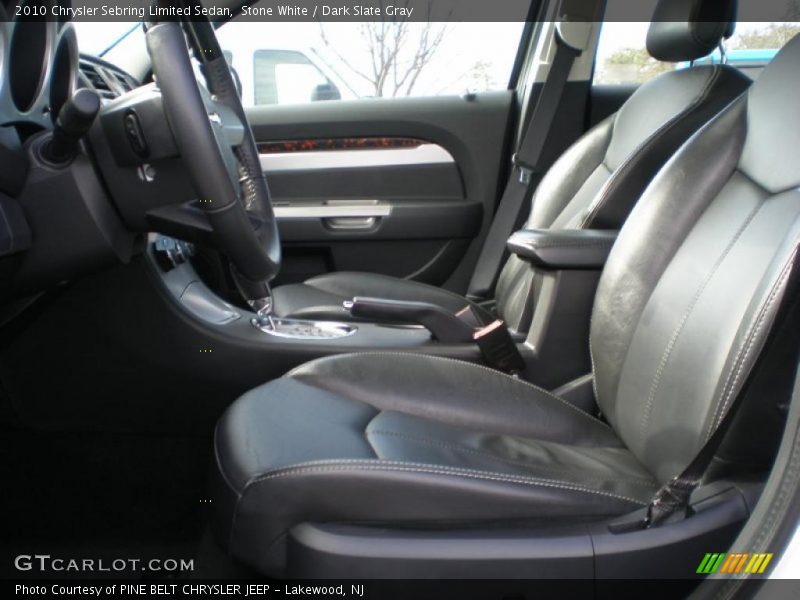 Stone White / Dark Slate Gray 2010 Chrysler Sebring Limited Sedan