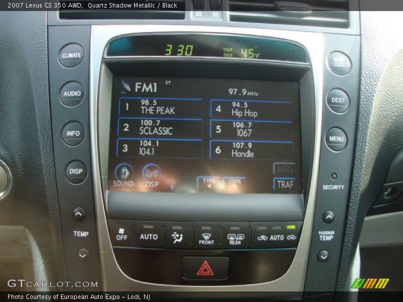 Quartz Shadow Metallic / Black 2007 Lexus GS 350 AWD