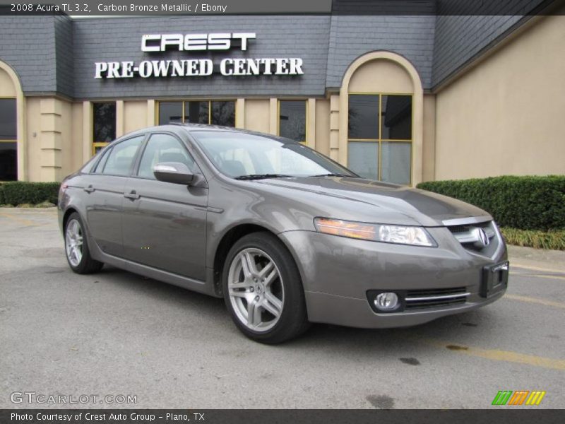 Carbon Bronze Metallic / Ebony 2008 Acura TL 3.2