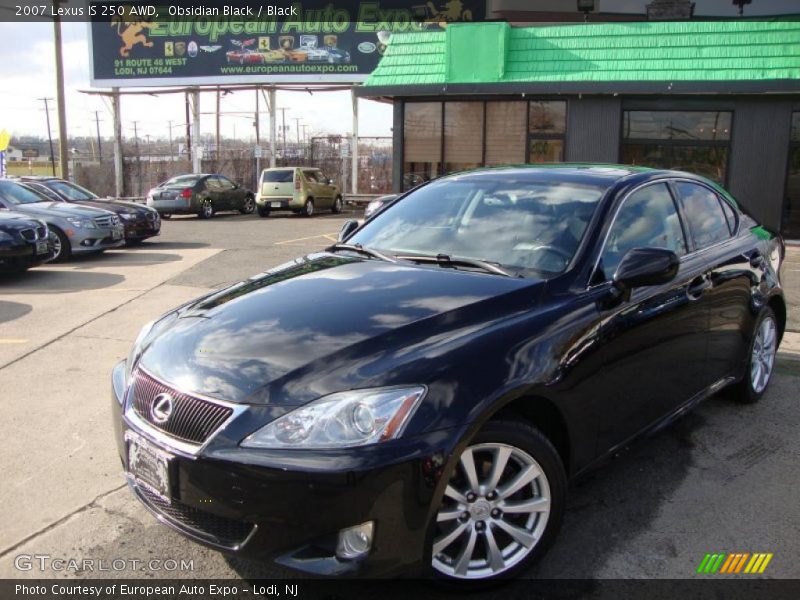 Obsidian Black / Black 2007 Lexus IS 250 AWD