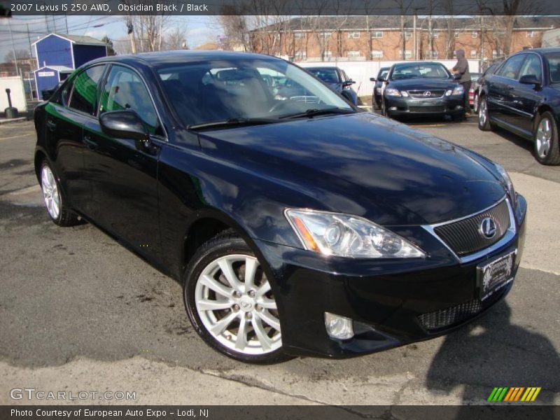 Obsidian Black / Black 2007 Lexus IS 250 AWD